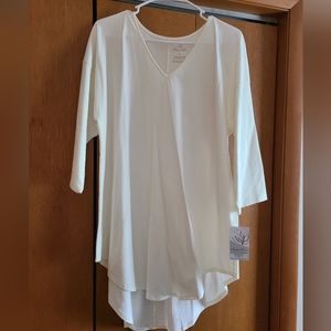 Elegantees NWT Malorie Tunic Ivory XL